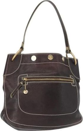 Celine Pre-owned Shoulder Bags, female, Brown, Size: ONE SIZE Pre-owned Vintage Shoulder Bag