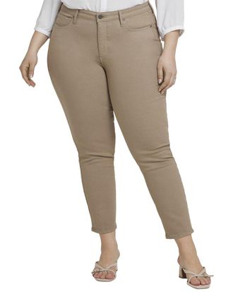 NYDJ Nydj Plus Sheri Saddlewood Ankle Crop Jean