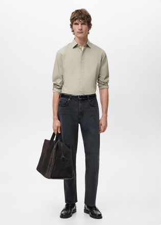 Mango Camicia 100% cotone regular-fit sabbia - Uomo - XXL - MANGO MAN