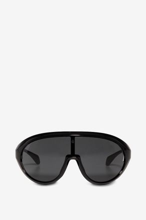 Moncler Ovale Sonnenbrille aus Acetat Contrast