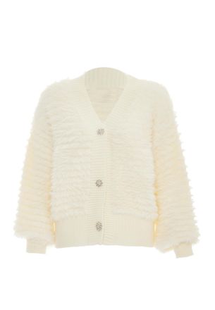 Faina Vest Dames wolwit