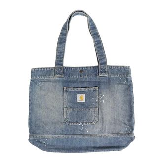 Carhartt Work in Progress Denim Tote Smith - male - Carhartt Wip - Shopping Bags - Blue - ONE SIZE - Bags