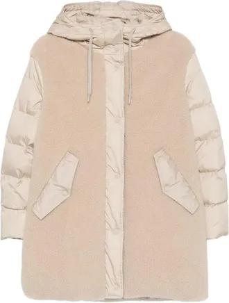 Herno Natural Quilted Hood Jacket