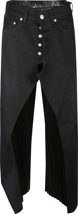 Junya Watanabe Denim And Faux Leather Jeans