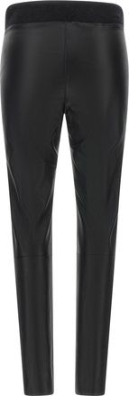 Brunello Cucinelli Stretch Nappa Leather Leggings - Black