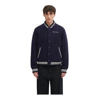 Sporty & Rich Hombre, Chaquetas, Azul, Talla: XS
