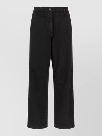 Dries Van Noten pleated wide-leg trousers