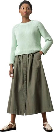 Lilla P Womens Zip Back Raglan Sweater In Pistachio