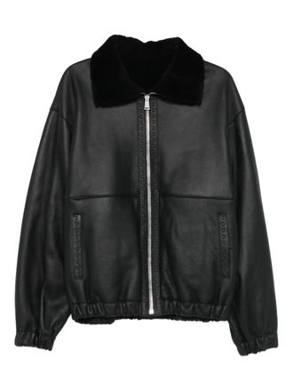 Fendi Bomber in pelle - Nero