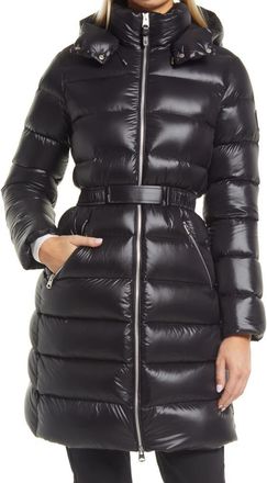 Mackage Womens Hooded Down Puffer Jacket in Black at Nordstrom, Size Medium