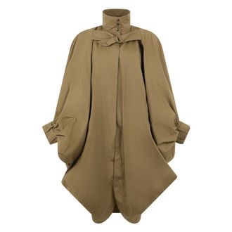 Chlo&eacute; Oversized Cape Coat - female - Chlo&eacute; - Parkas - Beige - XS/S - Coats