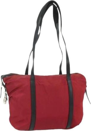 Prada Pre-owned Tote Bags, female, Red, Size: ONE SIZE Pre-owned Vintage Tote Bag