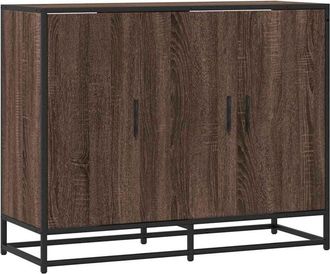 vidaXL Sideboard Brown Oak 94x35x76 cm Engineered Wood Vidaxl