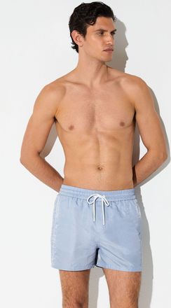 Reiss Soft Blue Piped Drawstring Swim Shorts, Xxl