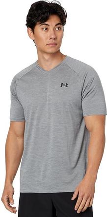 Under Armour UA Techtm V-Neck Mens Clothing Steel/Black : 4XL, Polyester