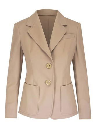 Akris button pocket jacket - women - Virgin Wool - 2 - Brown