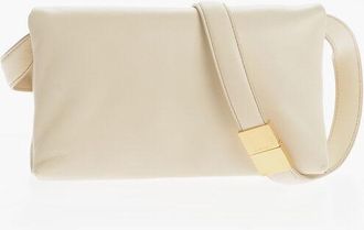 Marni Leather Shoulder Bag with Golden Details size Unica