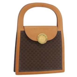 Celine Pre-owned Handbags, female, Brown, Size: ONE SIZE Pre-owned Vintage Macadam Canvas Hand Bag