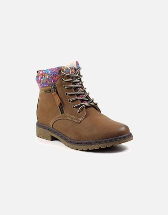 Lunar Womens Lunar Jalapeno Tan Waterproof Ankle Boot GLB099 - Brown