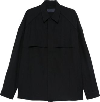 Juun.J Navy Casual Shirt voor Mannen - Heren - Casual Overhemden - Blauw - L - Overhemden