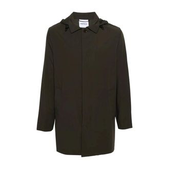 Aspesi Parkas, male, Green, Size: XL Hooded Raincoat