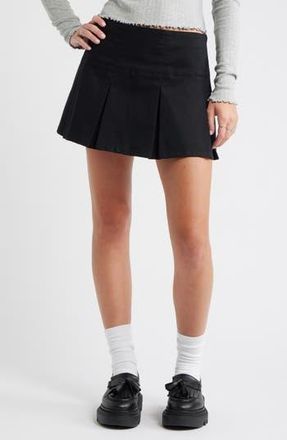 BP. Preppy Pleated Miniskort in Black at Nordstrom Rack, Size Medium