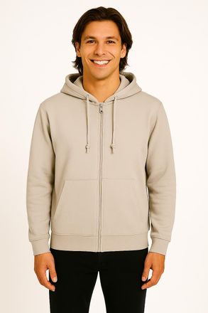 Only & Sons Kapuzensweatshirt ONLY & SONS ONSCHASE REG ZIP HOOD OTL, Herren, Gr. XXL, silber (silber lining), angeraute Sweatware, Obermaterial: 52% Baumwolle, 48