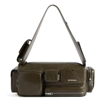 Balenciaga Superbusy Small Sling Bag Dark Green 702167210C83503