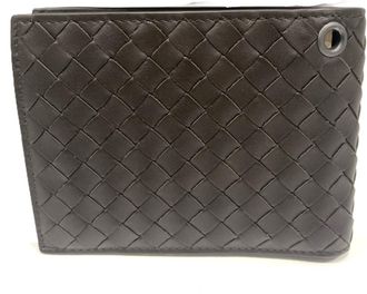 Bottega Veneta Intrecciato Brown Leather Wallet (Bi-Fold) (Pre-Owned)