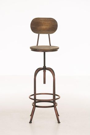 Clp Taburete Industrial Pino Bronce