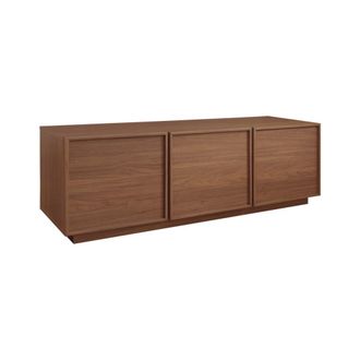 Sweeek Mueble de tv de 3 puertas, madera, 140cm, color nogal