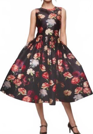 byTiMo Womens Taffeta Midi Dress In Poppy