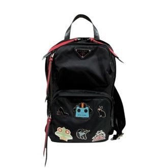 Prada Pre-owned Backpacks, female, Black, Size: ONE SIZE Pre-owned Vintage Sling Bag
