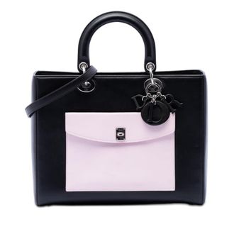 Dior Pre-owned Dior Large Calfskin Pocket Tote Lady Dior Ladies J7MSVIEKBJPK0JUK