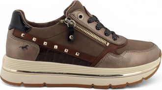 Mustang Jeans Mustang Dames Bruine Veterschoenen Platformsneakers - M0332001