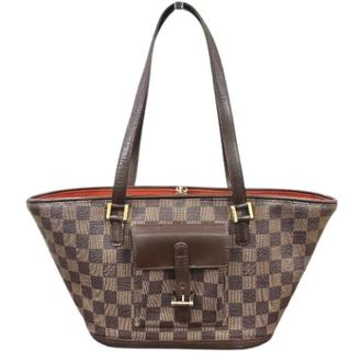Louis Vuitton Pre-owned Tote Bags, female, Brown, Size: ONE SIZE Pre-owned Manosque PM Damier Handbag