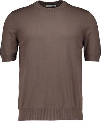 Gran Sasso Rondgebreide trui - Heren - Ronde hals truien - Bruin - 3XL - Truien & Vesten