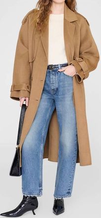 Anine Bing Fritz Barrel Jean In Baltic Blue