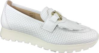 Scapa Stijlvolle Mocassin Schoenen - Dames - Loafers - Wit - 36 EU - Leer - Schoenen