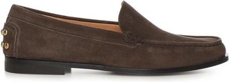 Tod's Studded Loafers - Dames - Loafers - Bruin - 36 EU - Leer - Schoenen