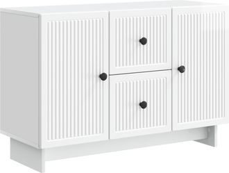 vidaXL Aparador Brillante 89 X 34,5 X 60 Cm Madera De Ingenier&iacute;a Vidaxl