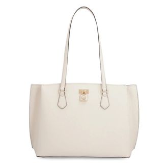 Michael Kors Shopping Bags, female, Beige, ONE SIZE, Ruby Large Saffiano Leather Tote Bag