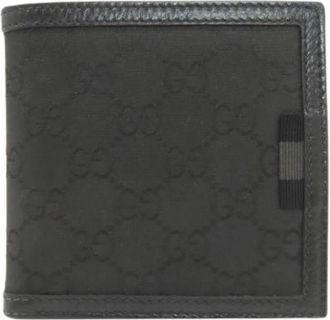 Gucci Pre-owned Nylon Portemonnee - Dames - Vintage Accessoires - Zwart - ONE Size - Nylon - Vintage