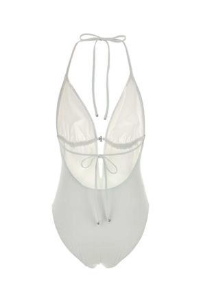 Tory Burch Tie-Back One-Piece Swimsuit - White