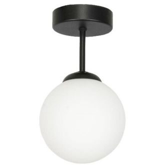 OEM L&aacute;mpara De Techo, Pantalla Negra, Bola De Cristal, Calipso 13-827