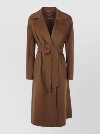 Max Mara mst cles long coat belted waist lapels