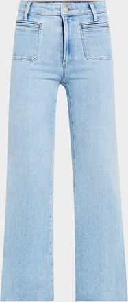 Paige Marlow Skimmer Flare Jeans with Welt Stitch Pockets