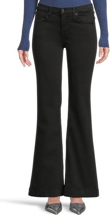 7 For All Mankind Dojo Tailorless Jeans in Black Womens Jeans Black : 27 34.5, Cotton/Denim/Elastane