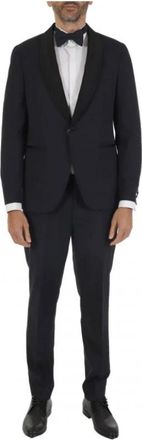 Michael Kors Paulo Oliveira Tuxedo - Heren - Business pakken - Blauw - XL - Wol - Kostuums
