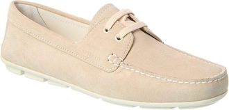 Prada Embossed Suede Driving Shoe